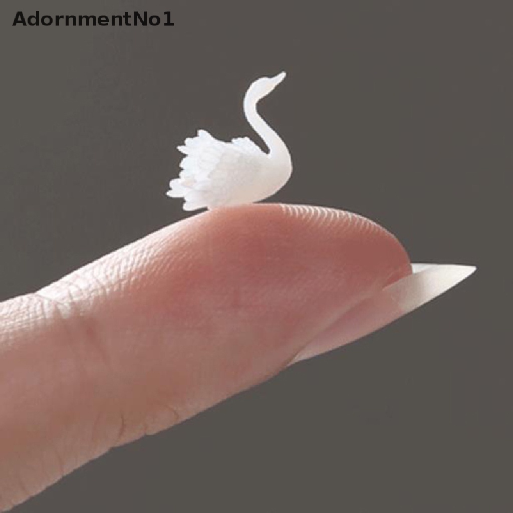 (AdornmentNo1) Ornamen Angsa 3D Bahan Resin Untuk Dekorasi Nail Art / Perhiasan Handmade DIY