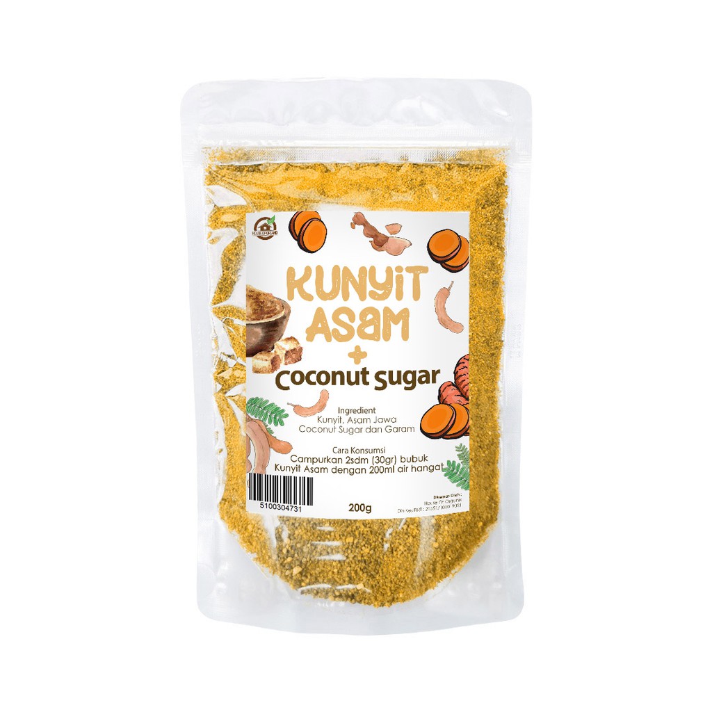 House Of Organix Kunyit Asam + Coconut Sugar 200 Gr