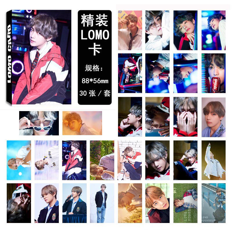 [BS] BISA COD 30pcs Lomo Card Photo Card BTS BASKET BT21 Jungkook V KPOP - KP241