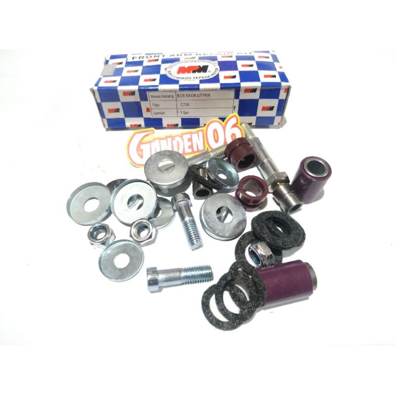 BOS ARM KIT BOSH BUSH SHOK DEPAN HONDA C700 C70 C800 ULUNG SUPERCUP