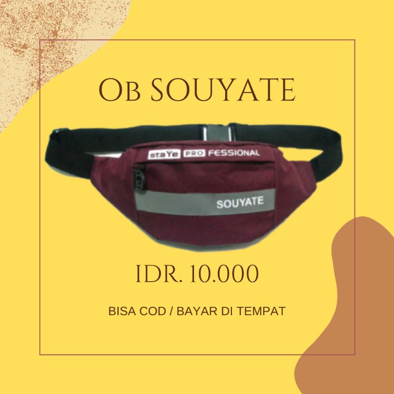 TAS MURAH SAYOTE WATERPROOF (HARGA PARTAI) TAS GOES-TAS PINGGANG-TAS PRIA-TAS WANITA