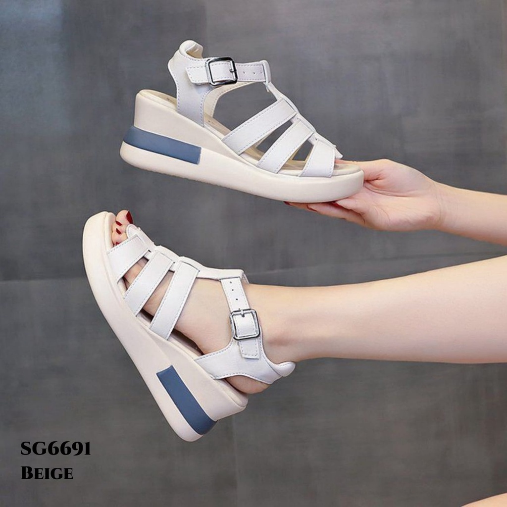 WYN SANDAL WEDGES STRAP IMPORT FASHION KOREA SG6691