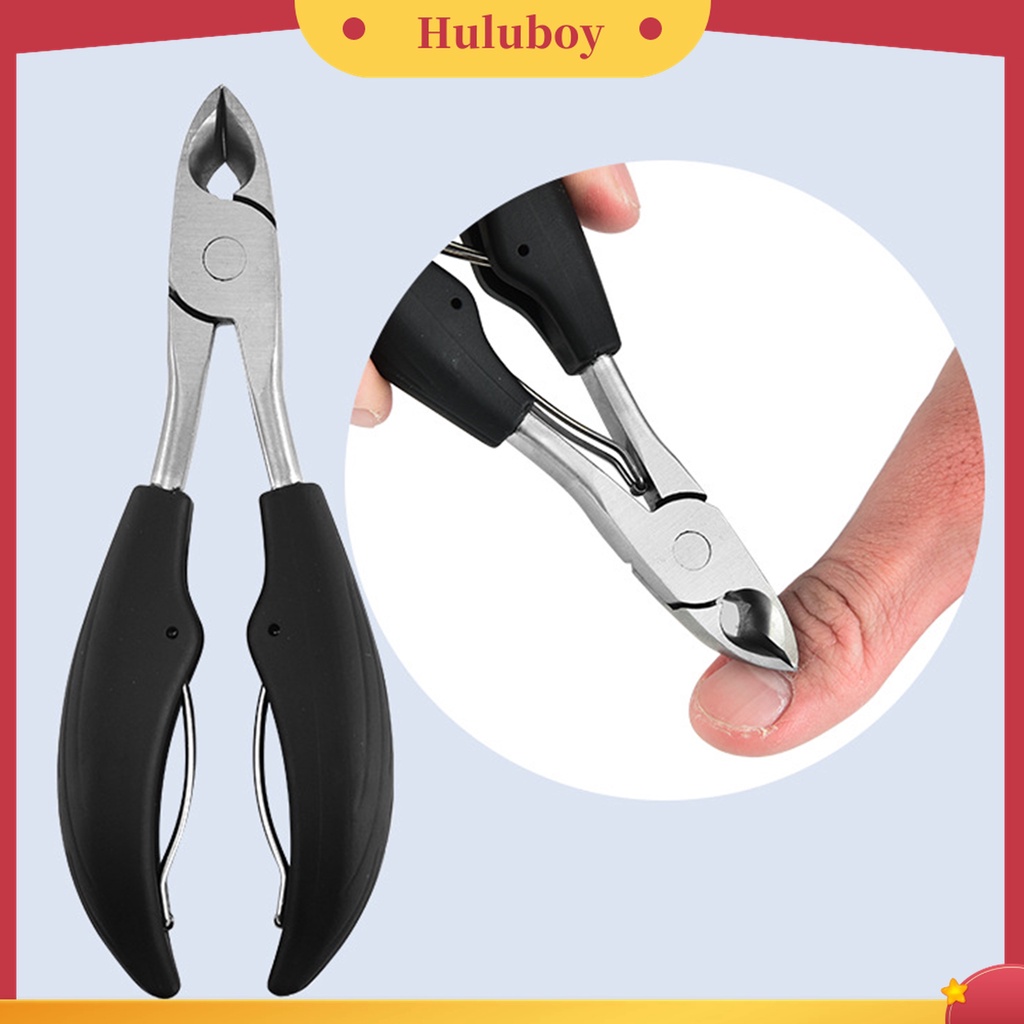 Huluboy Huluboy♡ 4pcs / Set Alat Pemotong Kuku Kaki Bahan Stainless Steel Untuk Manicure