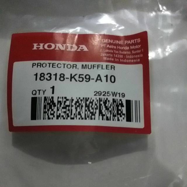 Cover Knalpot Tutup Knalpot Honda Vario 125 LED Vario 150 18318 K59 A10