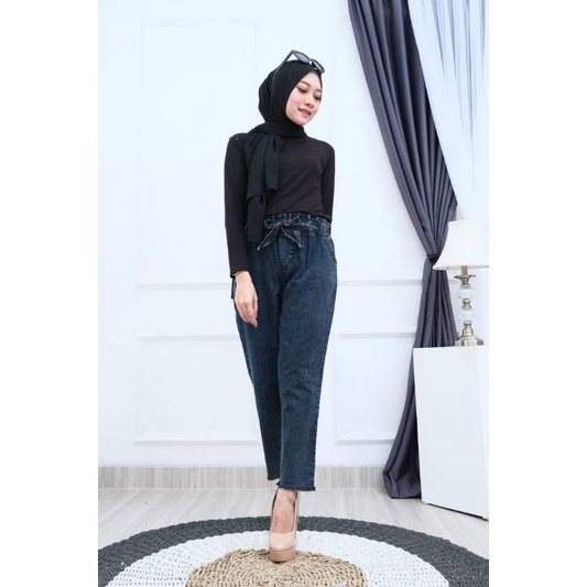 Celana Jeans Korea Terbaru | Celana Jeans Wanita Casual Kekinian