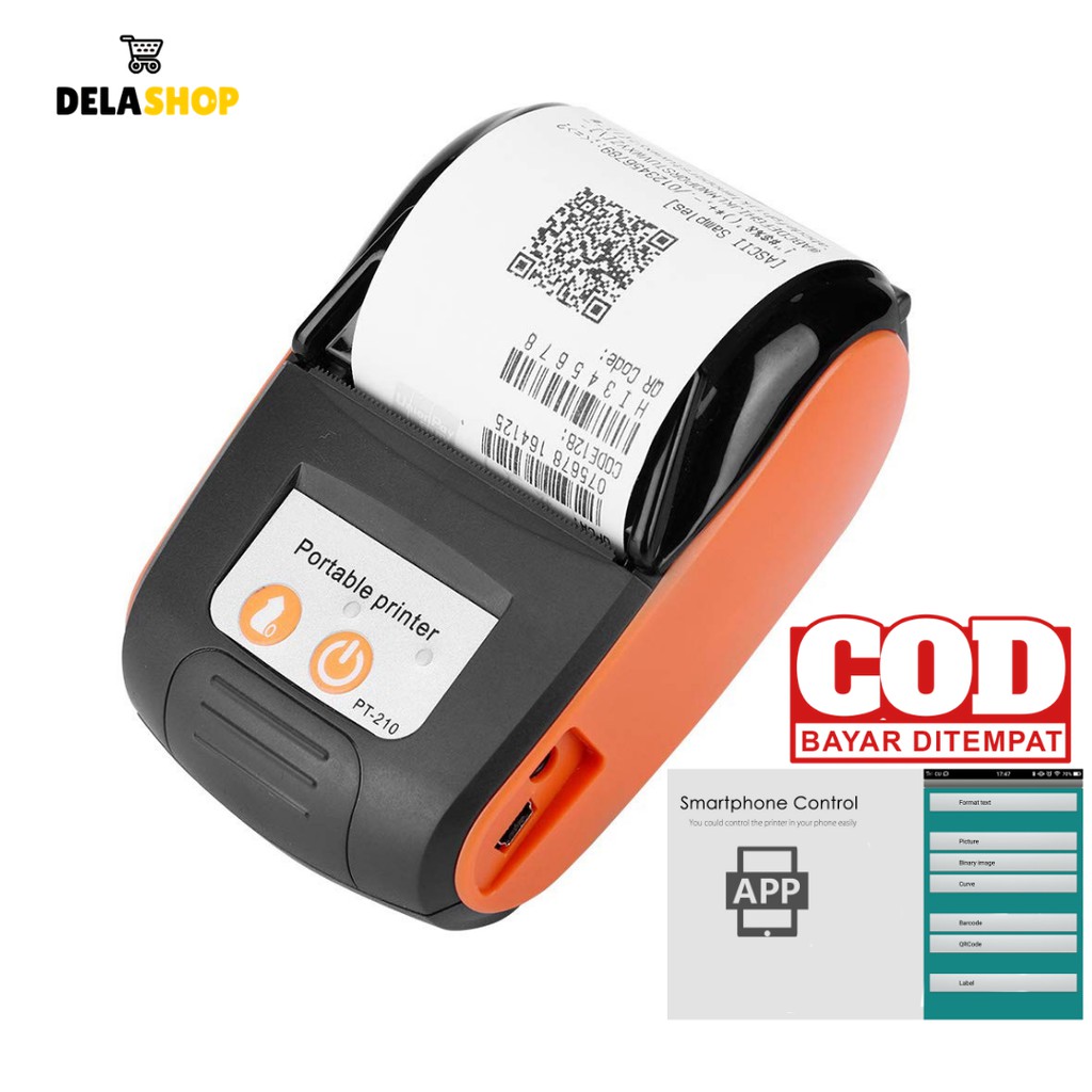 POS Bluetooth Thermal Receipt Printer Mini Portable Bluetooth Wireless THERMAL 58mm