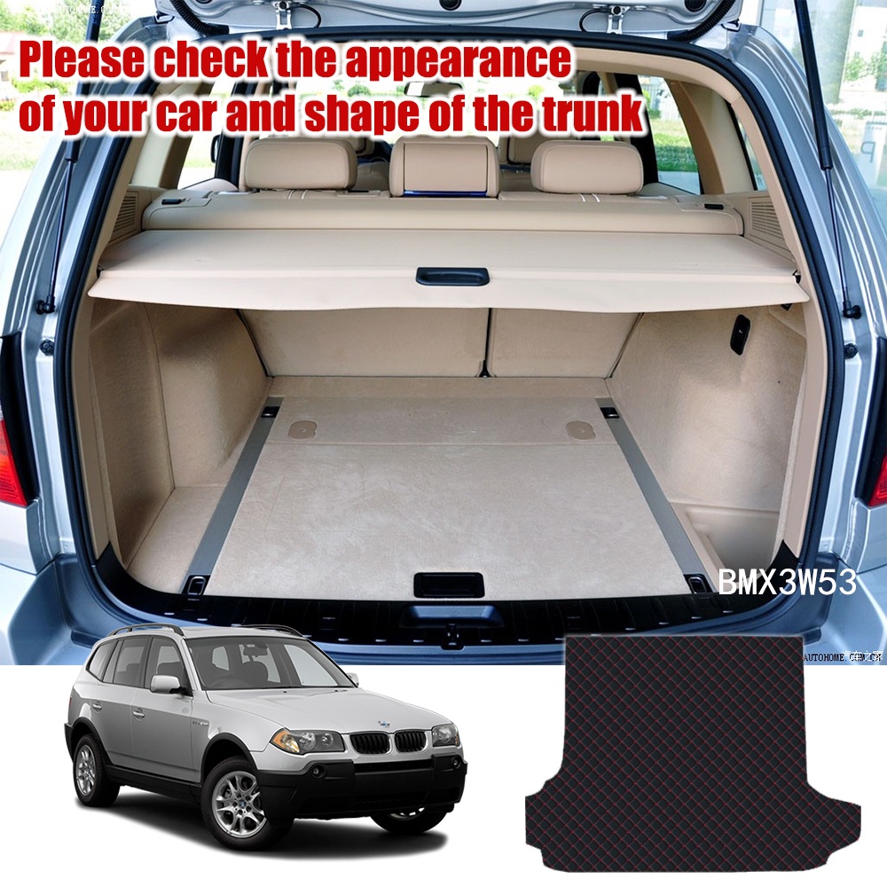 Matras Pelindung Bagasi Mobil BMW X3 E83 2003-2010 Bahan Kulit Premium