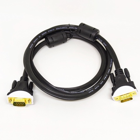 SKU-1071 KABEL VGA 5M 3+9 SUPER HIGH QUALITY GOLD PLATED 5 METER / 5 M