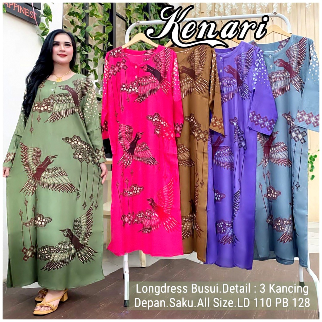 DASTER PANJANG LONGDRES HALIMAH KENARI MAROKO | DASTER RAYON SEMATA KAKI | DASTER KEKINIAN BUMIL BUSUI MURAH ADEM