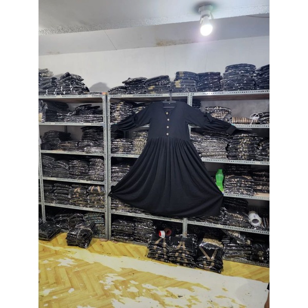 Gallery Exclusive Abaya Hitam Gamis Bordir Turkey Dubai Umbrella Busui