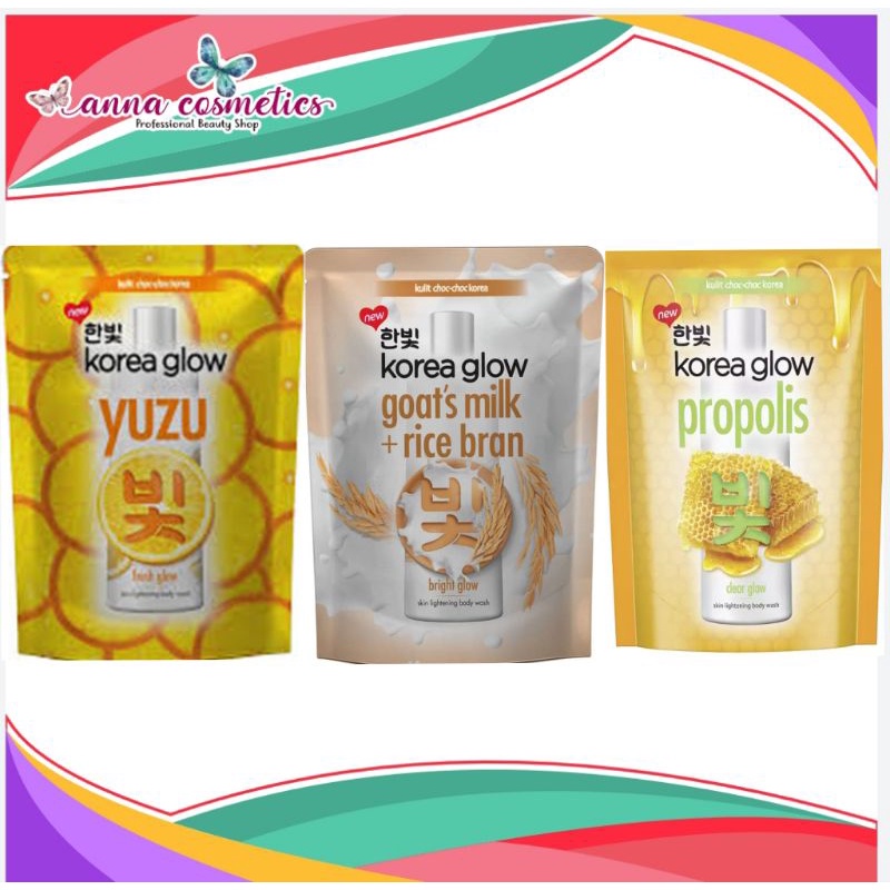 Jual KOREA GLOW body wash Refill 450ml / Botol 250ML Shopee Indonesia