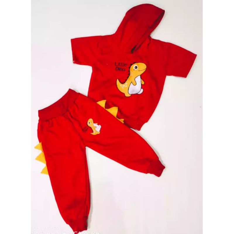 SETELAN ANAK DINO HODIE KUPLUK 1-5 THN