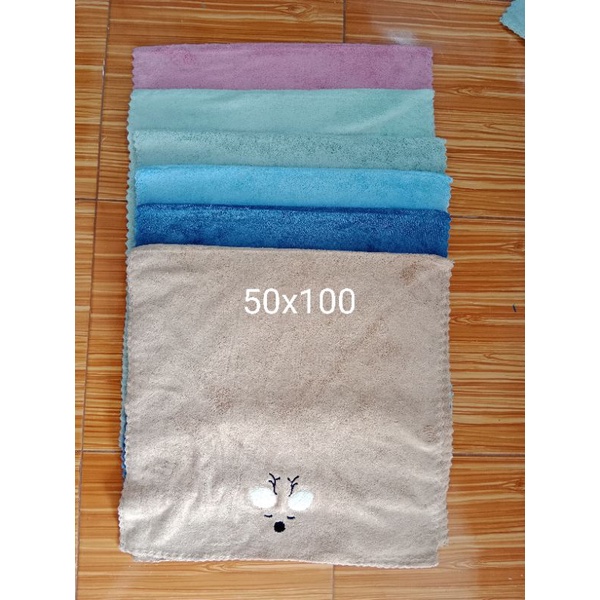 Handuk Microfiber bordir 70x140