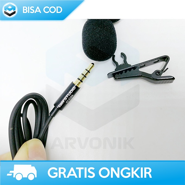 MIC CLIP ON AUDIO CLIP TAFFSTUDIO DELUXE 3.5MM HP/TABLET/LAPTOP 150 CM