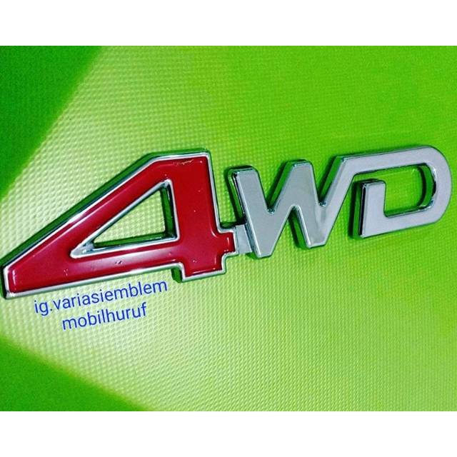 Emblem 4wd logo mobil