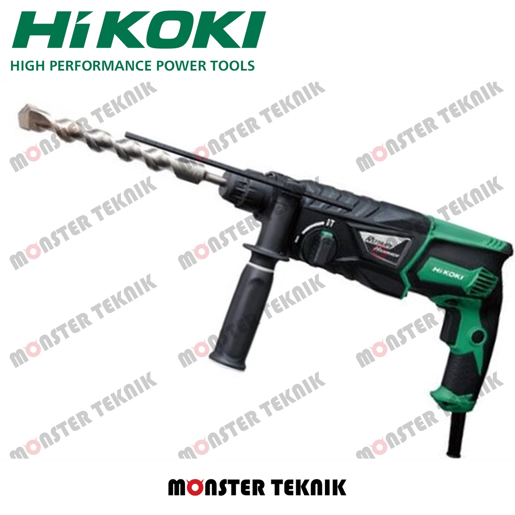 Bor Tembok Beton Hitachi DH26PB Hikoki SDS Plus Hammer Drill 2 Mode