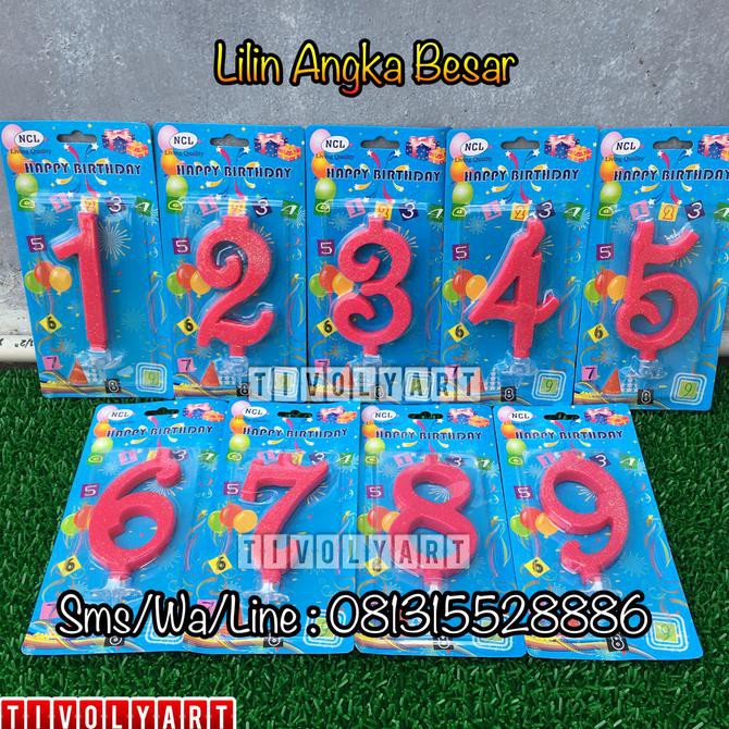 Lilin Ulang Tahun / Lilin Angka Besar PROMOKode 1833