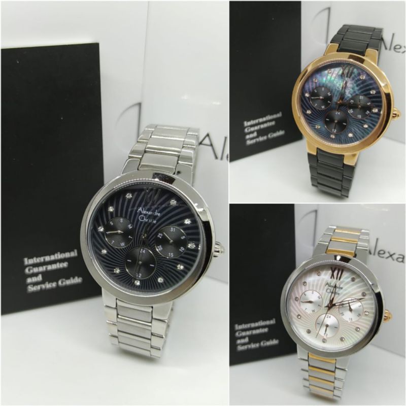 Jam Tangan Wanita Alexandre Christie 2766 AC2766 AC 2766 Tali Besi / Stainless steel