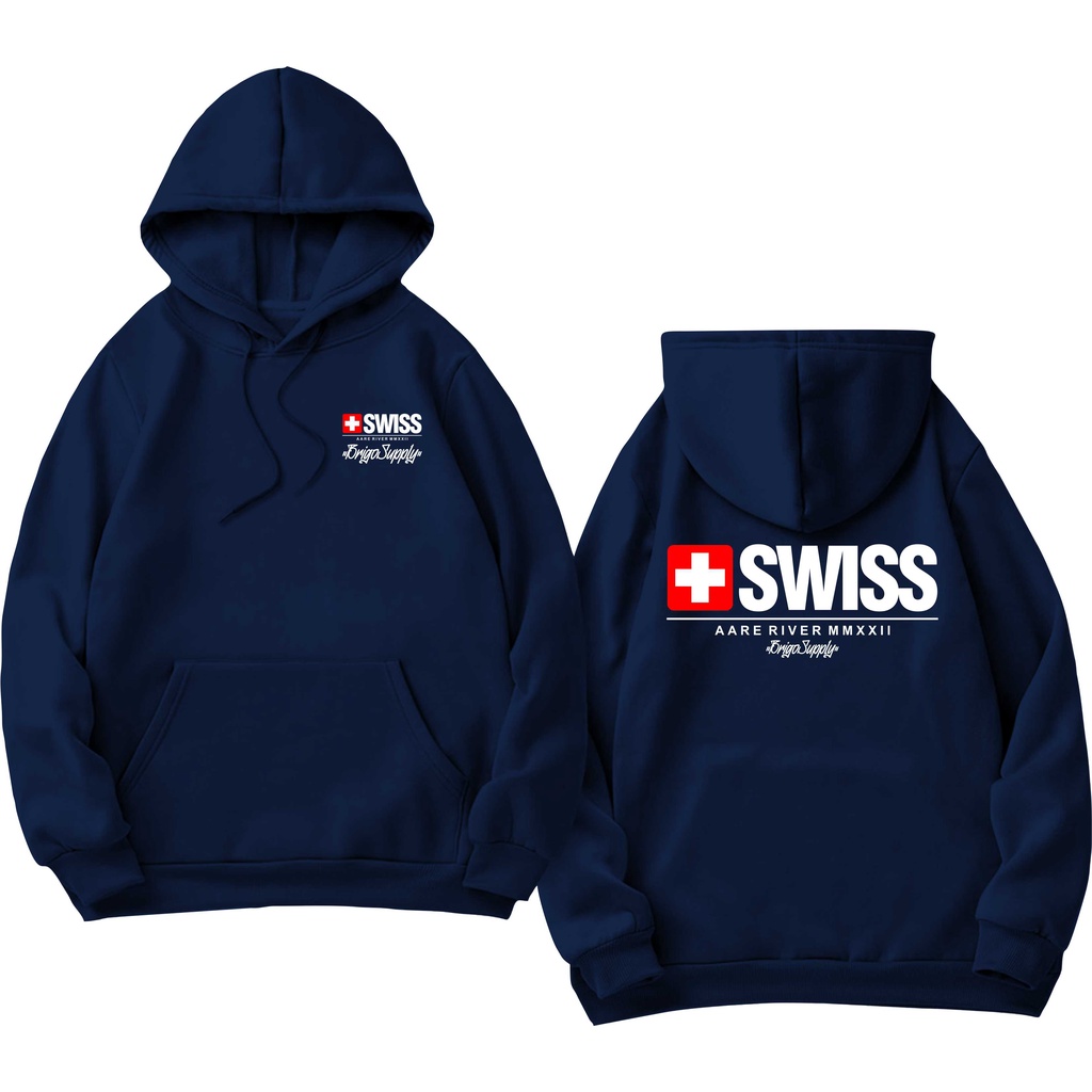 Sweater Hoodie BRIGO swiss Sablon DTF Fleece Cotton II BRIGO Jumper Hoodie swiss II M-XXL (Pria &amp; Wanita) Free stiker&amp;Gantungan Kunci