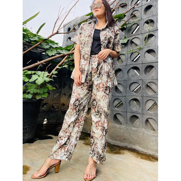 DAILY SET RAYON tiedye- HOMEY SET FIT Xl - PAJAMA SET RAYON -  PIYAMA RAYON-zaida mint