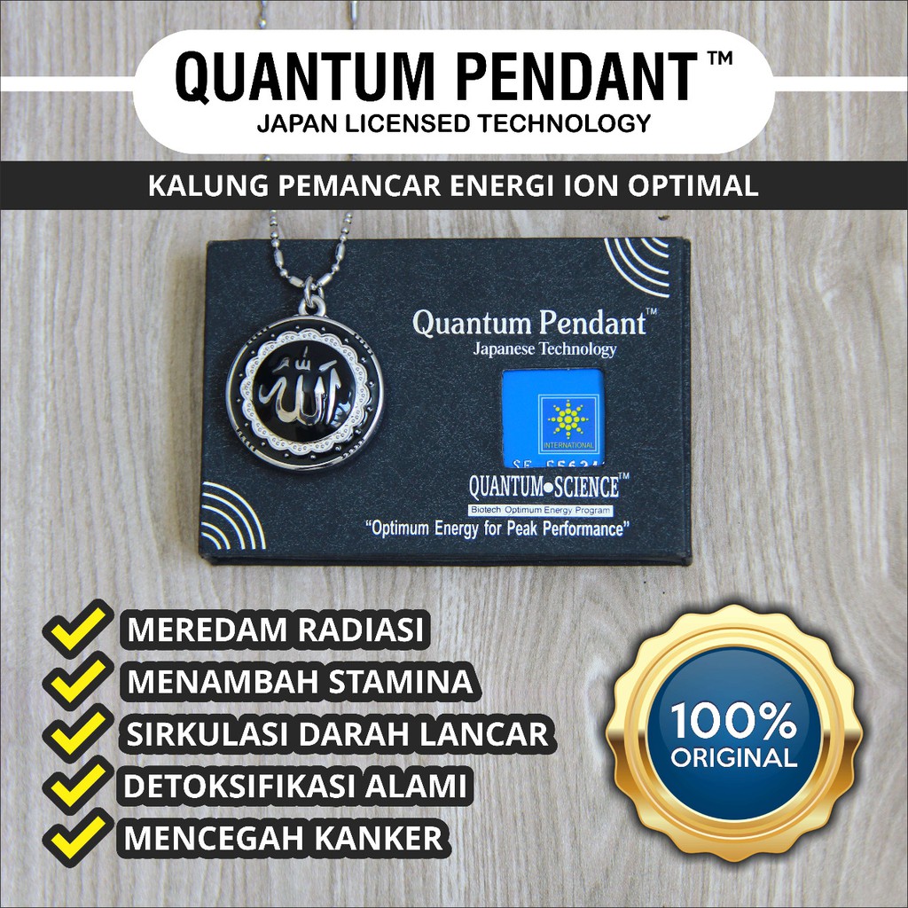 KALUNG KESEHATAN QUANTUM PENDANT ORIGINAL /  KALUNG TERAPY QUANTUM PENDANT