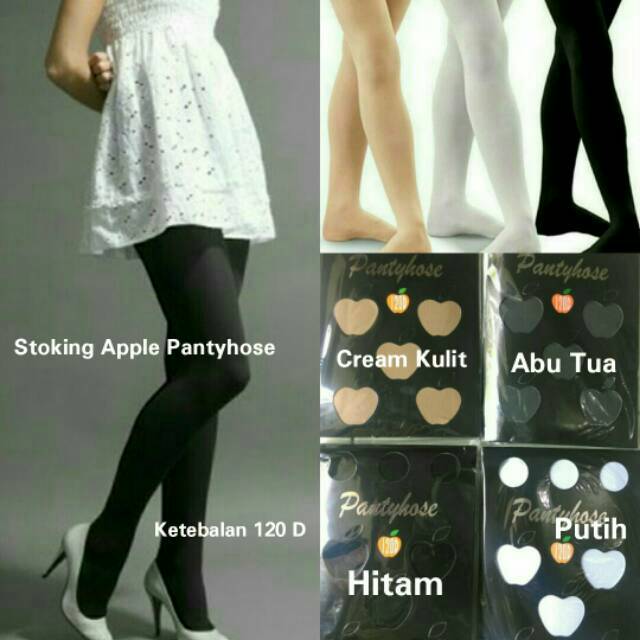 Stocking Apple Pantyhose / Stocking Stoking Semi Legging Tebal Full Fashion Wanita