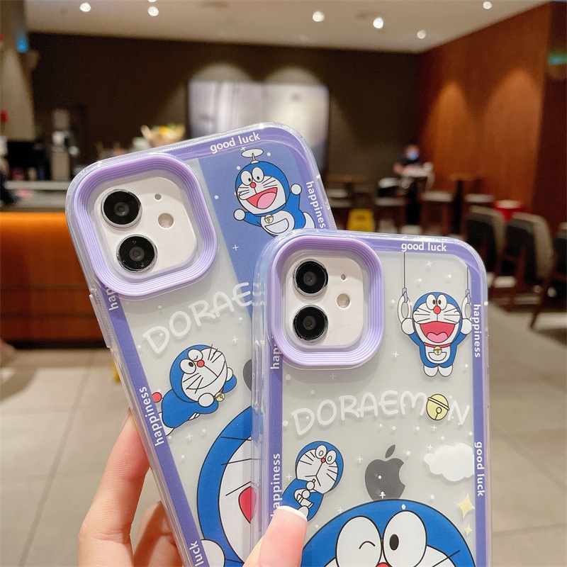 Soft case Pelindung anti Jatuh Desain Kartun Doraemon Untuk iphone 11 11 Pro Max XS XR 8p X 13 12 11 Pro Max XS 8 12pro