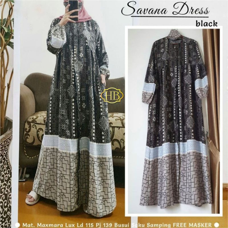 SAVANA DRESS | GAMIS MAXMARA | GAMIS JUMBO | GAMIS SYAR'I