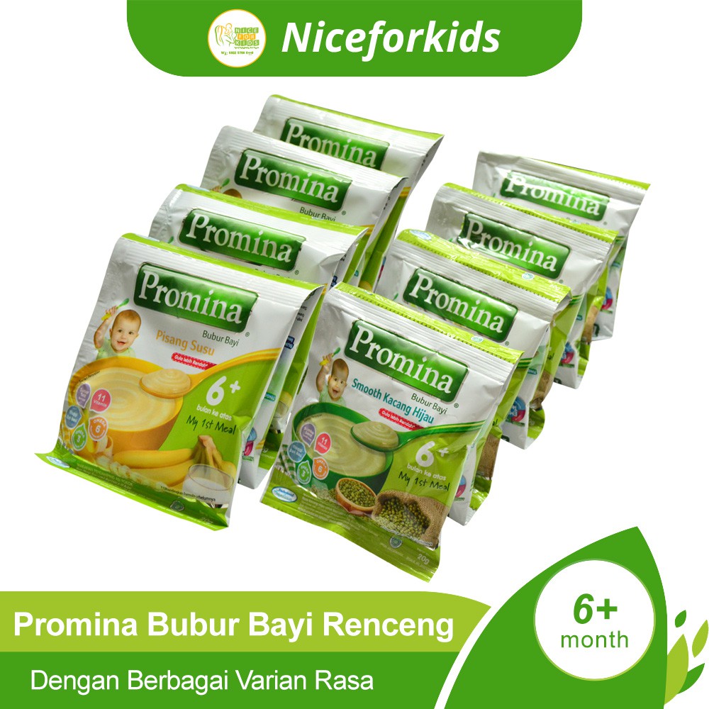 Promina Bubur Bayi 6+ 8+ 9+Kemasan Renceng / Bubur Bayi Instan