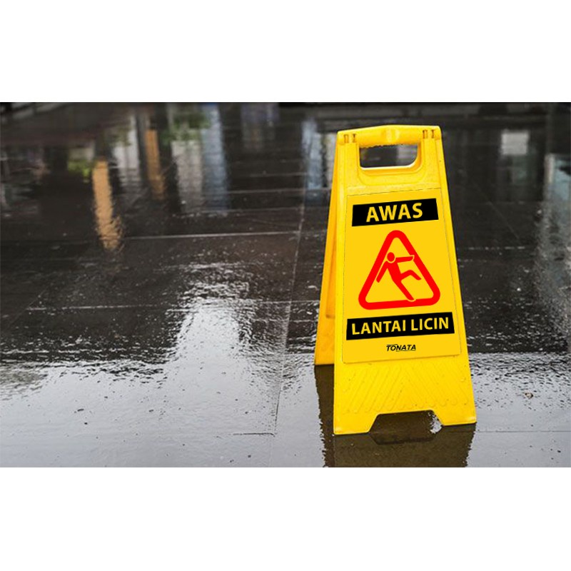 Warning Wet Floor Sign / Papan Awas Licin Tonata