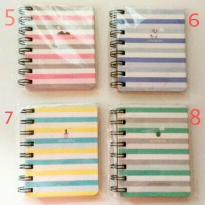 

Ring Notebook / Buku Tulis Spiral Strip - (Hal bergaris) Murah