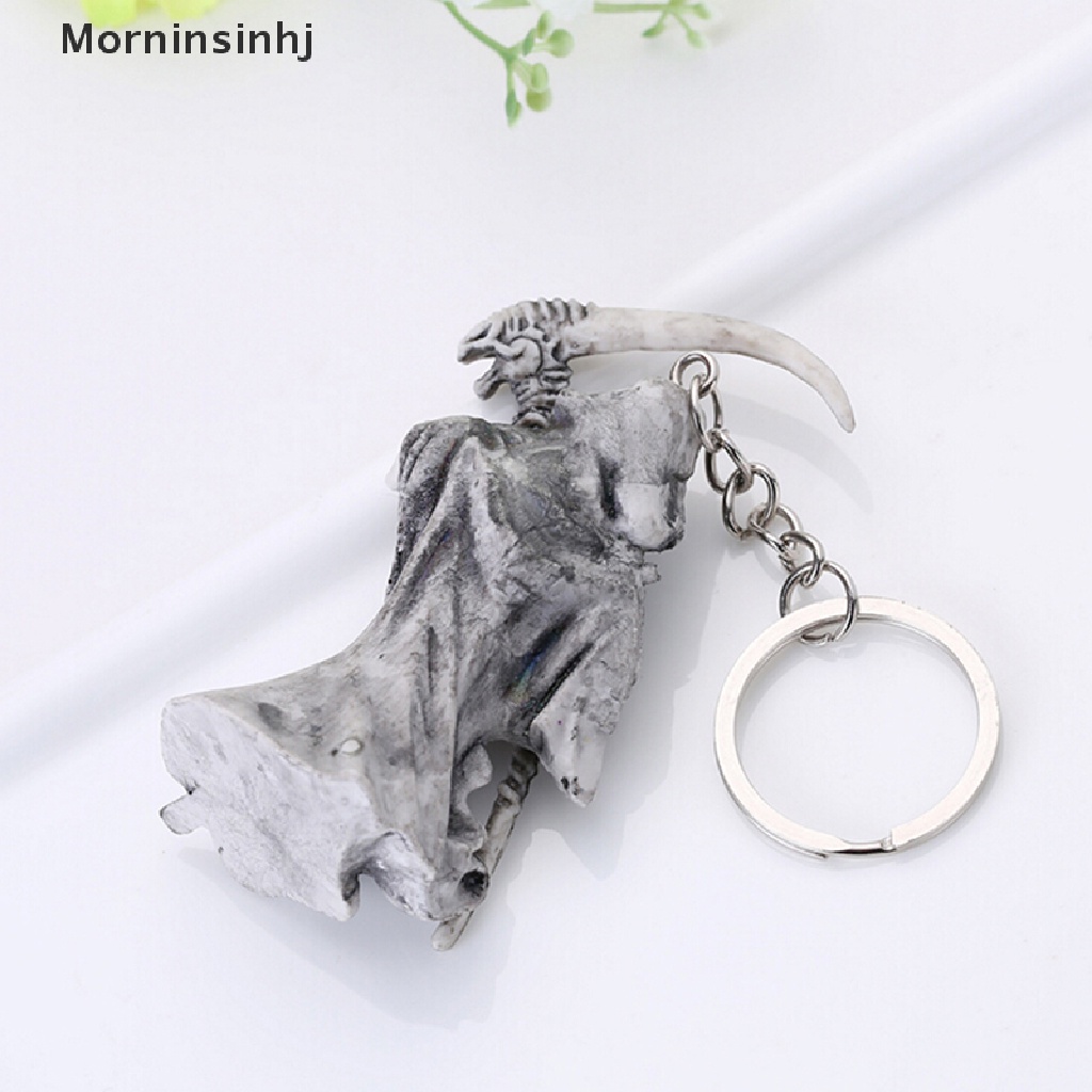 Mornin New Skull Keychain Karet Devil Death Monster Aksesoris Gantungan Kunci Mobil Motor id