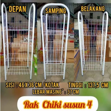 RAK CHIKI SUSUN 4 JUMBO SIZE  - RAK SNACK SUSUN 4