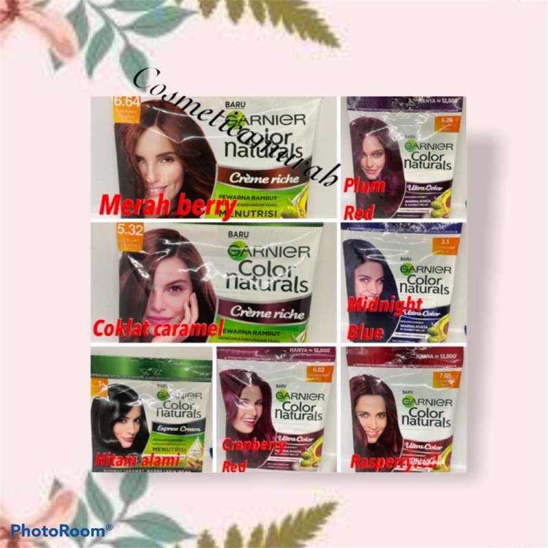 (cp,cx) GARNIER SACHET HAIR COLOURING - CAT RAMBUT GARNIER PREMIUM