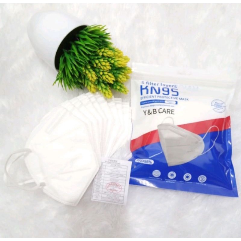 Masker KN95 Y&B Care Earloop Ergonomic Design