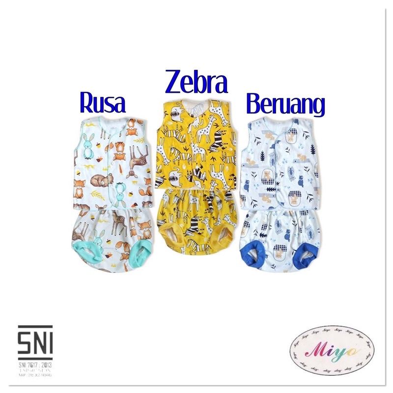 Setelan Kutung Bayi 3-6 Motif Miyo