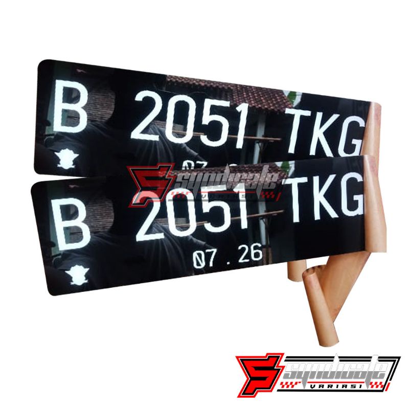 plat mobil akrilik custom ( satuan )