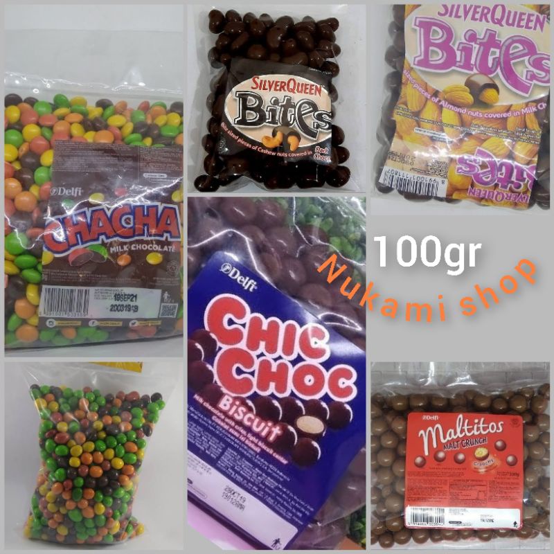 

Coklat Delfi Silverqueen 100gram Delfi | Bites | Chacha | Treasure | Chicchoc | Roundies | Maltitos