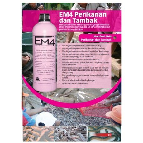 Pupuk Organik EM4 PINK Perikanan Tambak 1 Liter EM 4 Cair Fermentasi Murah