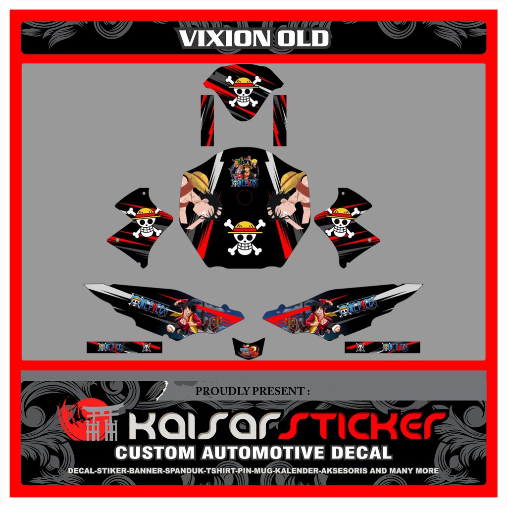 Decal Sticker Motor Full Body Stiker Yamaha Vixion Old Lama Design