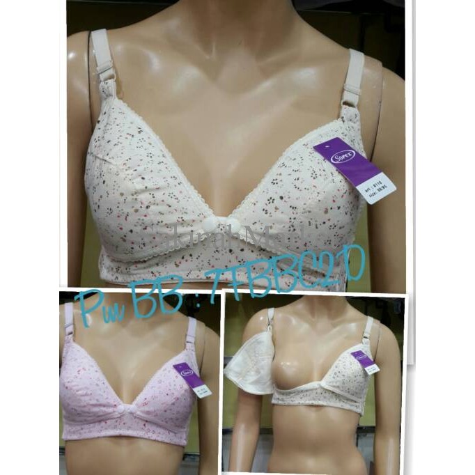 Sorex Bra Menyusui - BH Menyusui Sorex Non Busa Motif Bunga Kode 8110