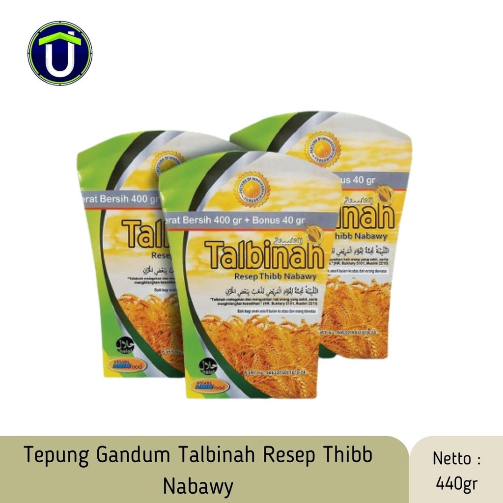 

TALBINAH TEPUNG GANDUM MURNI | THIBB NABAWY | 400 GRAM Bonus 40 gr