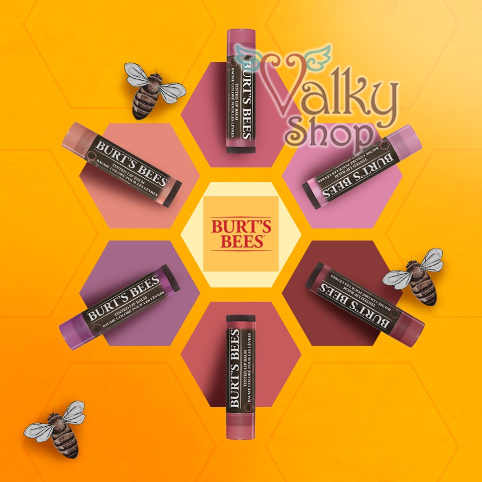Jual BURTS BEES Tinted Lip Balm BTS Jungkook HIBISCUS ROSE RED DAHLIA