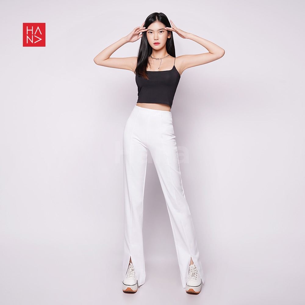 HanaFashion JKT - Margo Slim Slit Pants Celana Panjang - LP137