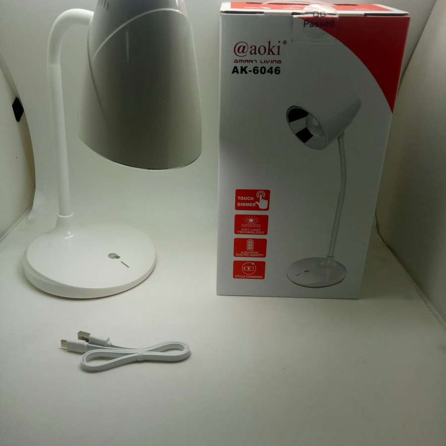 COD LAMPU MEJA BELAJAR TORCH DIMMER FLEKSIBEL AOKI AK 6046//LAMPU BELAJAR AOKI AK-6046