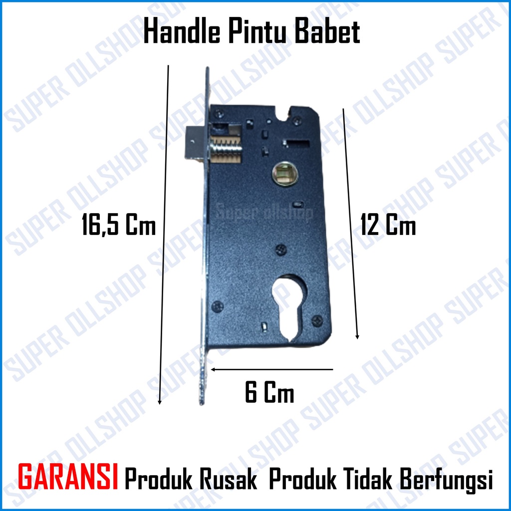 Handle Pintu Rumah / Kunci Pintu Rumah Tanggung Putih Kuning / Slot Handle Kunci Pintu Rumah Babet Silinder Kunci Jantung Kuningan Murah