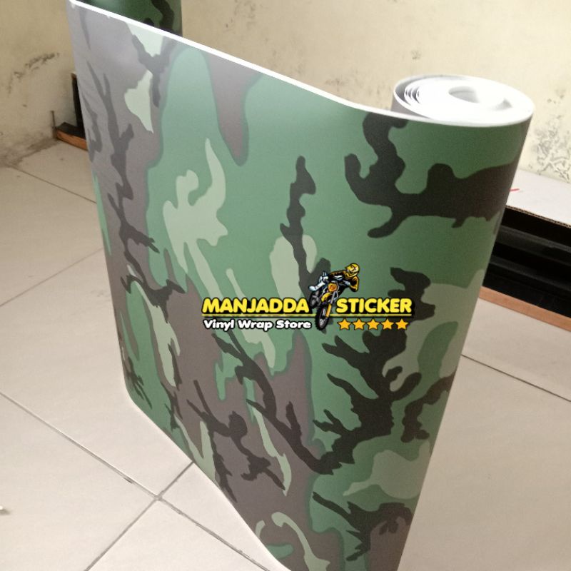 WALL STIKER MOTIF DORENG ARMY STICKER CAMO