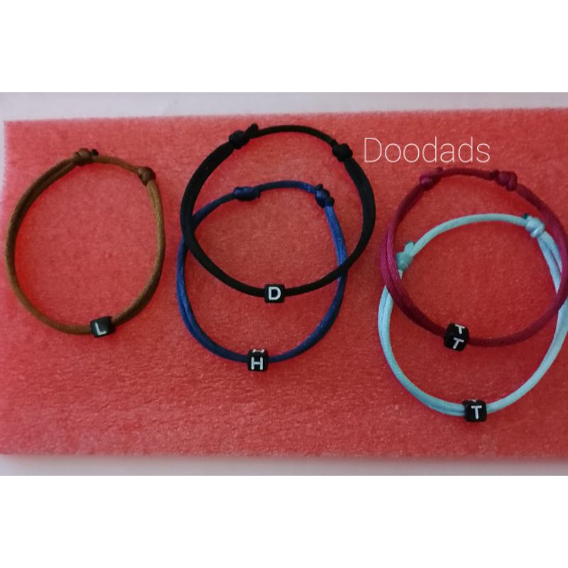 Gelang Huruf Dadu Inisial Bagus