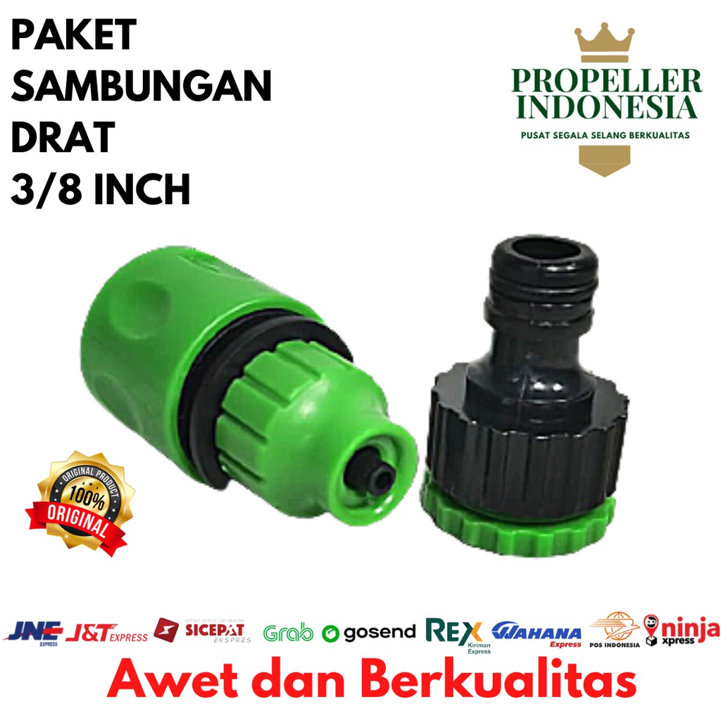 Sambungan Selang Paket 3/8Inch Pompa DC 12V Quick Release Cuci Mobil