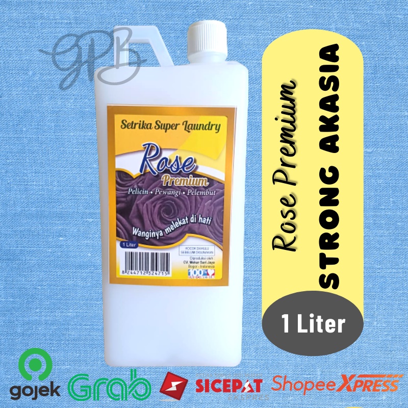 Mawar Rose Setrika Super Laundry 1 Liter Strong Akasia| Rose Premium Hitam